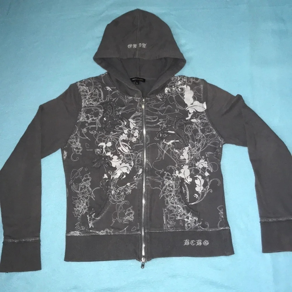 BCBGMaxazria hooded athletic jacket size L